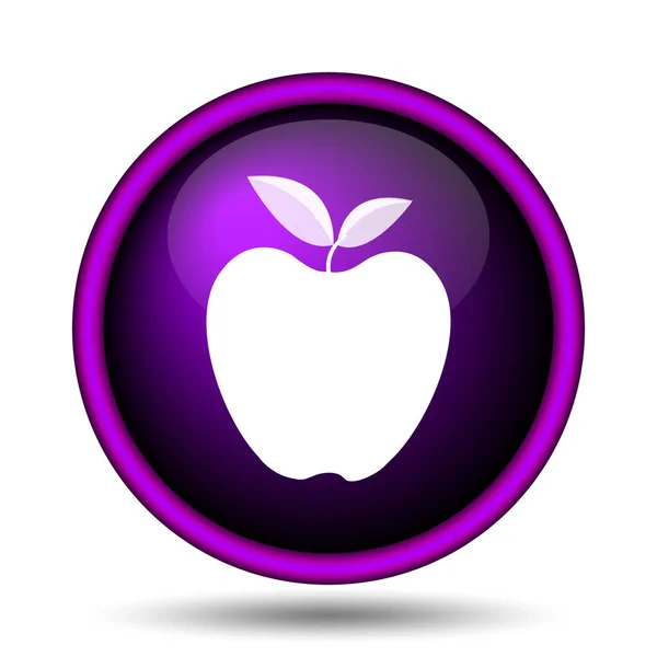Icono Apple Botón Internet Sobre Fondo Blanco — Foto de Stock