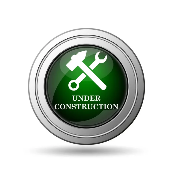 Construction Icon Internet Button White Background — Stock Photo, Image