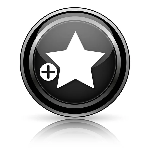 Black shiny icon — Stock Photo, Image