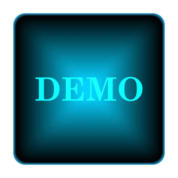 Demo Icon Internet Button White Background — Stock Photo, Image