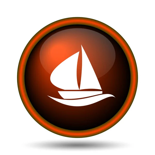 Zeilboot pictogram — Stockfoto