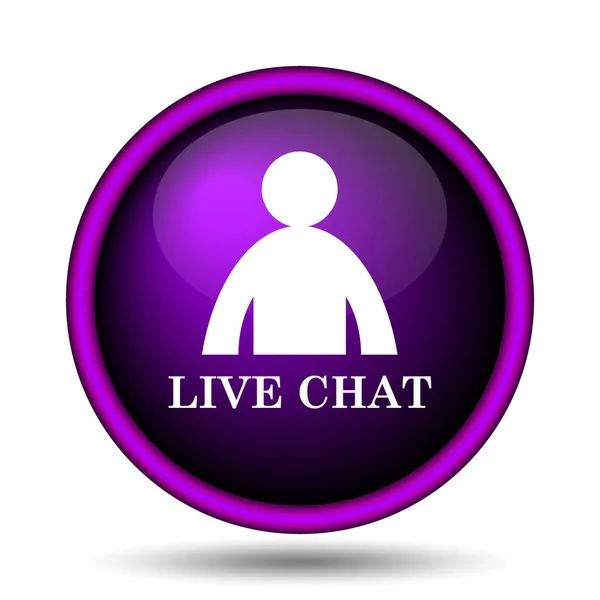 Icono de chat en vivo — Foto de Stock