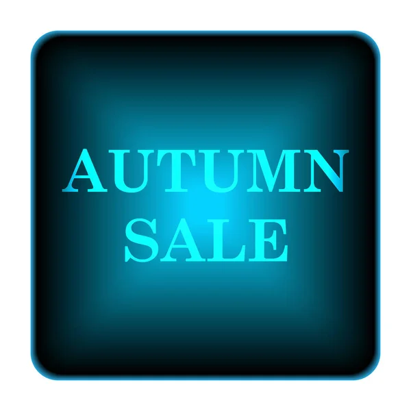 Autumn Sale Icon Internet Button White Background — Stock Photo, Image