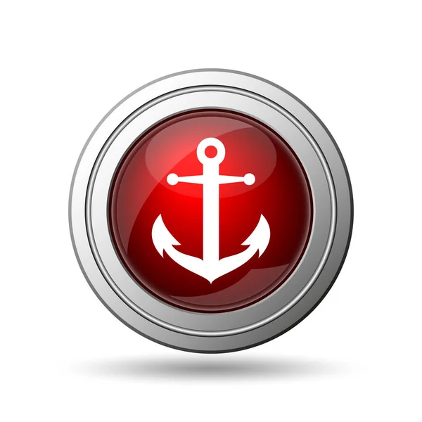 Anchor Icon Internet Button White Background — Stock Photo, Image