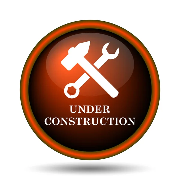 Construction Icon Internet Button White Background — Stock Photo, Image