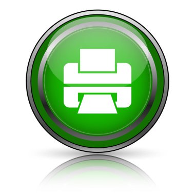 Beyaz arkaplanda parlak simge