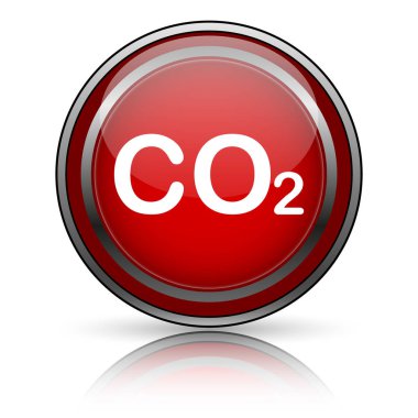 Beyaz zemin üzerine kırmızı parlak simge. Internet düğmesi.