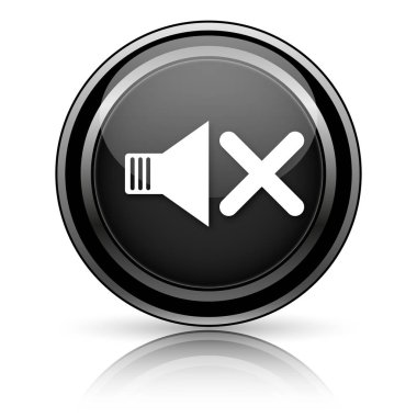 Beyaz arka planda siyah parlak simgesi