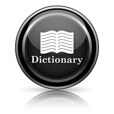 Beyaz arka planda siyah parlak simgesi