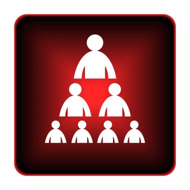 Kuruluş grafiği ile insanlar kutsal kişilerin resmi. Beyaz arka plan üzerinde Internet düğmesi