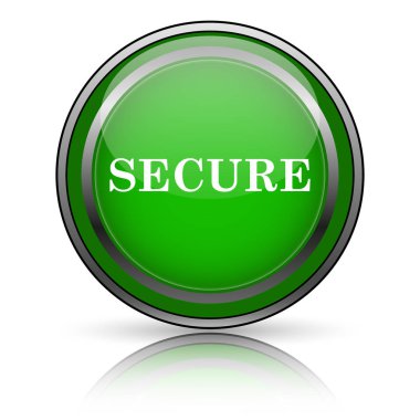 Beyaz arkaplanda parlak simge