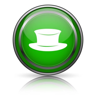 Beyaz arkaplanda parlak simge