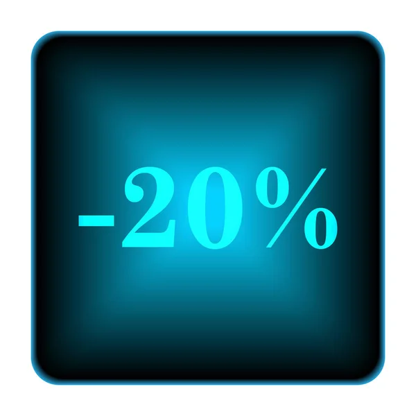 20% 할인 아이콘 — 스톡 사진