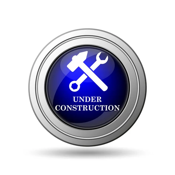 Construction Icon Internet Button White Background — Stock Photo, Image