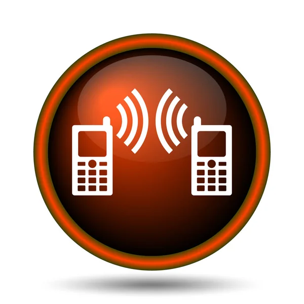 Communication Icon Internet Button White Background — Stock Photo, Image