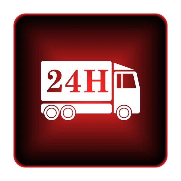 24h dodání truck ikona — Stock fotografie