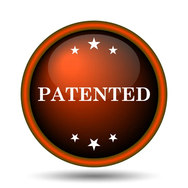 Patented Icon Internet Button White Background — Stock Photo, Image