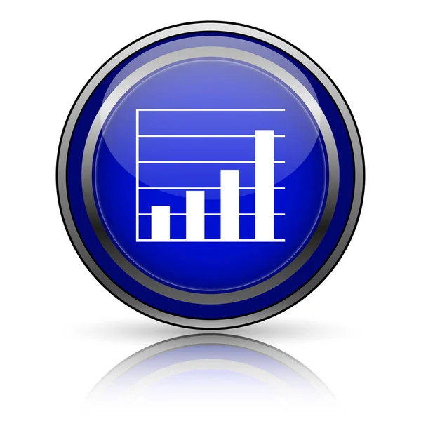 Grafik çubukları simgesi — Stok fotoğraf