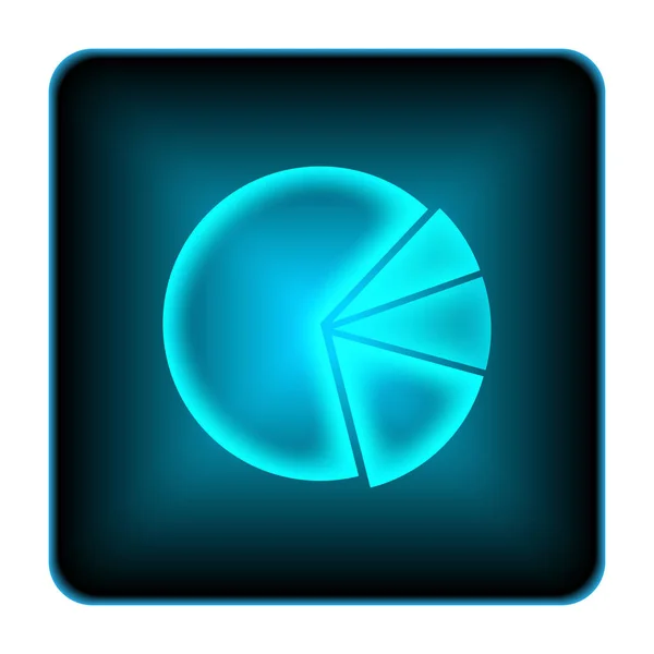 Chart Pie Icon Internet Button White Background — Stock Photo, Image