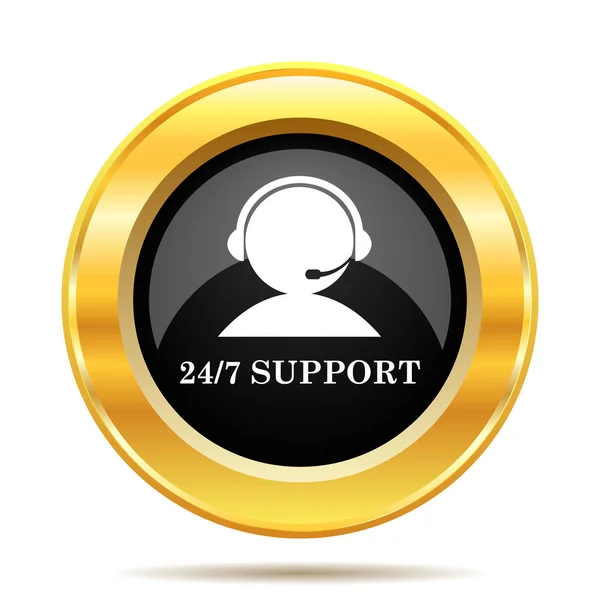 Icono de soporte 24-7 —  Fotos de Stock