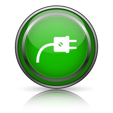 Beyaz arkaplanda parlak simge