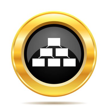 Kuruluş şeması simgesi. Beyaz arka plan üzerinde Internet düğmesi