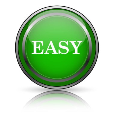 Beyaz arkaplanda parlak simge