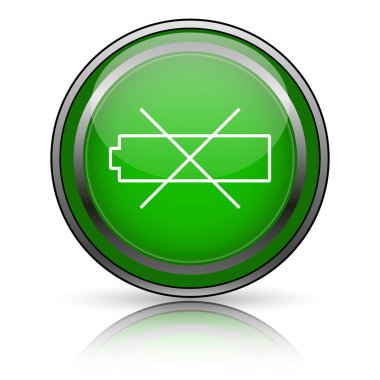 Beyaz arkaplanda parlak simge