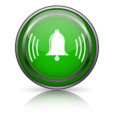 Beyaz arkaplanda parlak simge