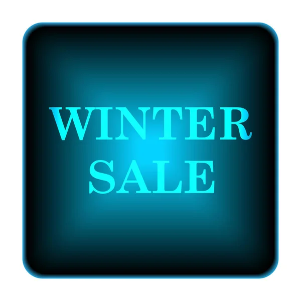 Winter Sale Icon Internet Button White Background — Stock Photo, Image