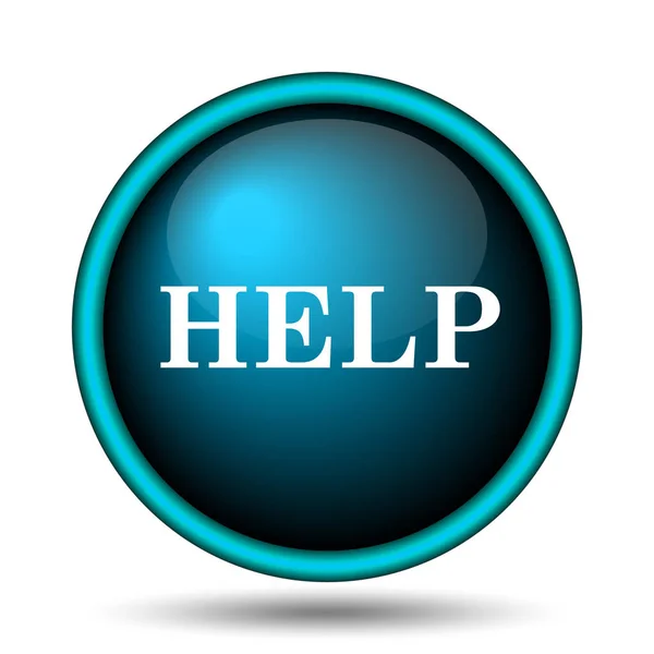 Help Icon Internet Button White Background — Stock Photo, Image