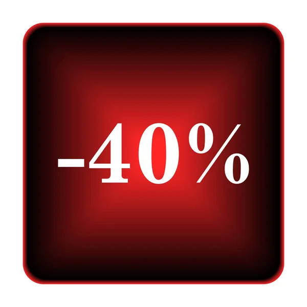 40 percent discount icon — Stock Photo, Image