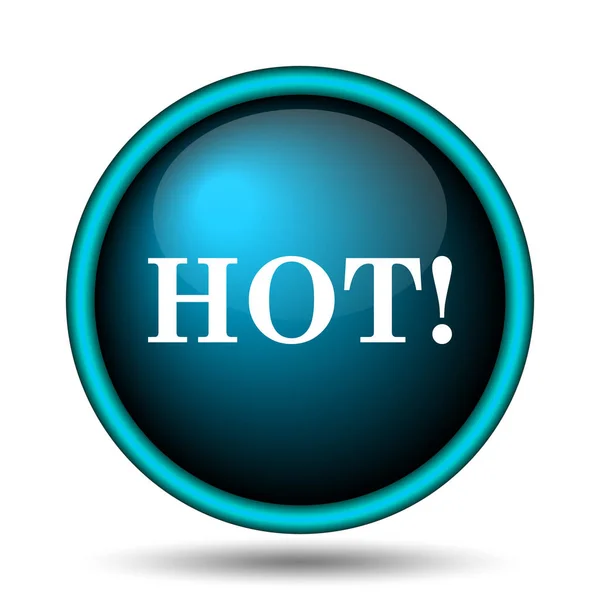 Hot Icon Internet Button White Background — Stock Photo, Image