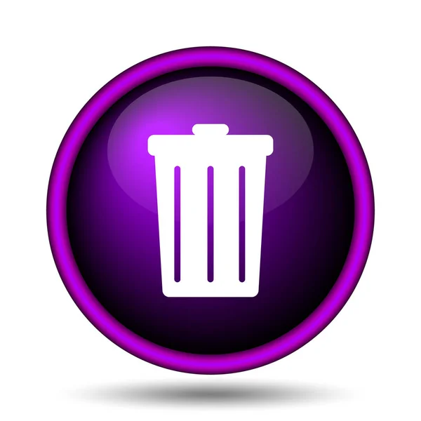 Bin Icon Internet Button White Background — Stock Photo, Image