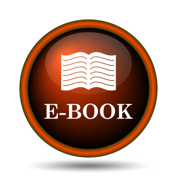 Icona Dell Book Pulsante Internet Sfondo Bianco — Foto Stock