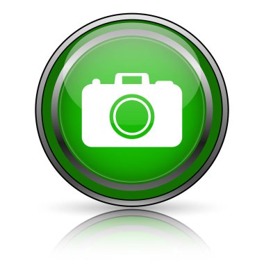 Beyaz arkaplanda parlak simge