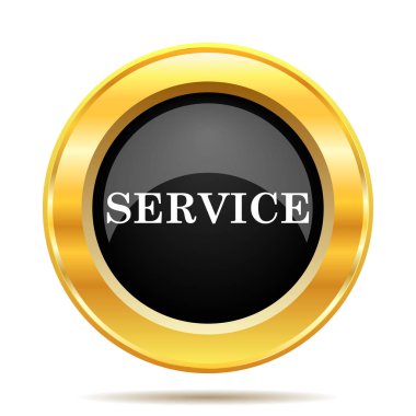 Service simgesini. Beyaz arka plan üzerinde Internet düğmesi