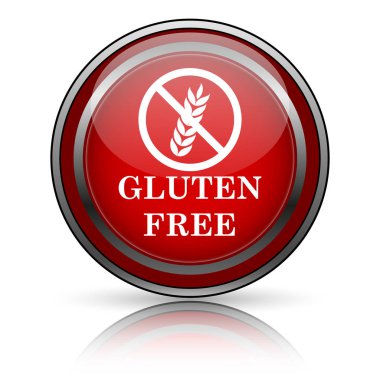 Beyaz zemin üzerine kırmızı parlak simge. Internet düğmesi.