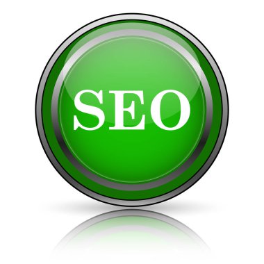 Beyaz arkaplanda parlak simge