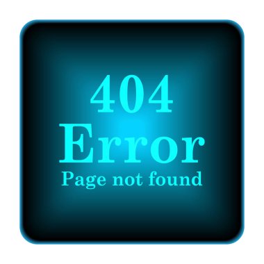 404 hata simgesi. Beyaz arka plan üzerinde Internet düğmesi
