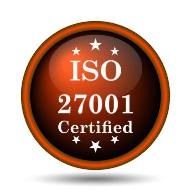 ISO 27001 simgesi. Beyaz arka plan üzerinde Internet düğmesi