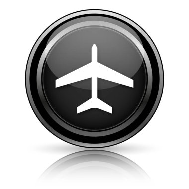 Beyaz arka planda siyah parlak simgesi