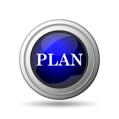 Planı simgesi. Beyaz arka plan üzerinde Internet düğmesi