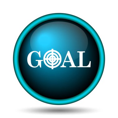 Hedef simgesi. Beyaz arka plan üzerinde Internet düğmesi