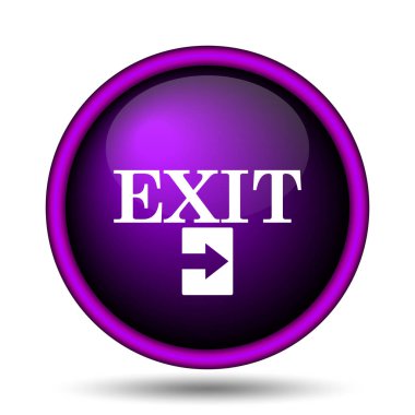 Çıkış simgesi. Beyaz arka plan üzerinde Internet düğmesi