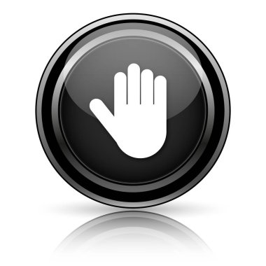 Siyah parlak simgesi