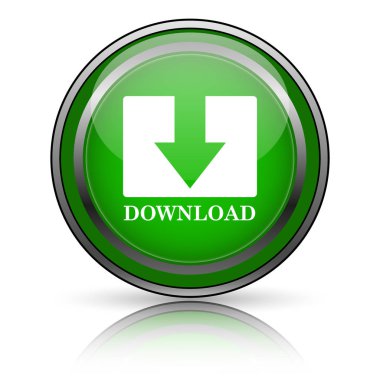 Beyaz arkaplanda parlak simge