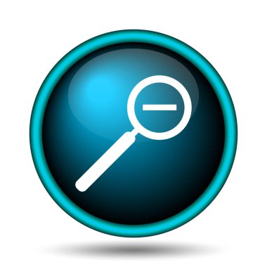 Simge zoom. Beyaz arka plan üzerinde Internet düğmesi