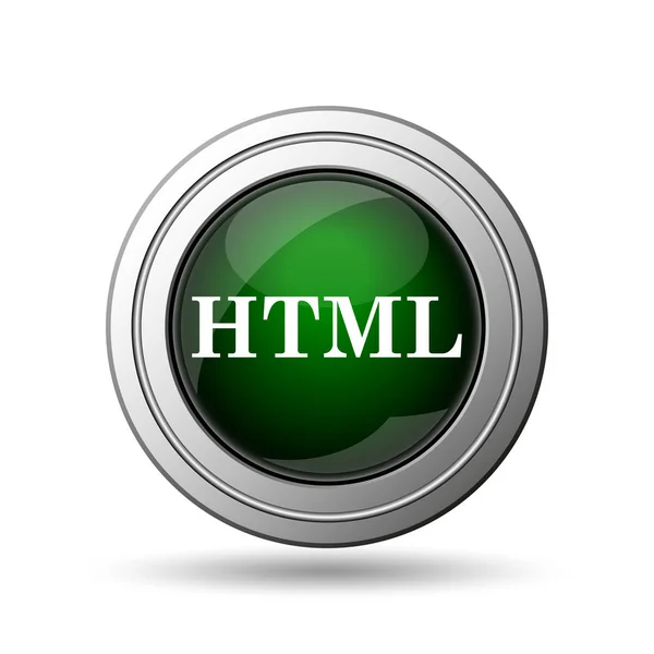 Icône Html Bouton Internet Sur Fond Blanc — Photo