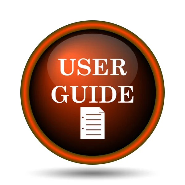 User Guide Icon Internet Button White Background — Stock Photo, Image